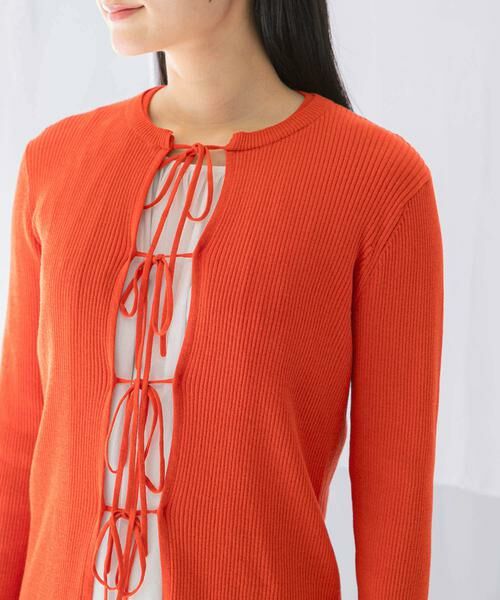 URBAN RESEARCH ROSSO / アーバンリサーチ ロッソ カーディガン・ボレロ | リボンデザインカーディガン | 詳細9