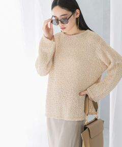 URBAN RESEARCH ROSSO / アーバンリサーチ ロッソ ニット・セーター | 透かし編みラメニット