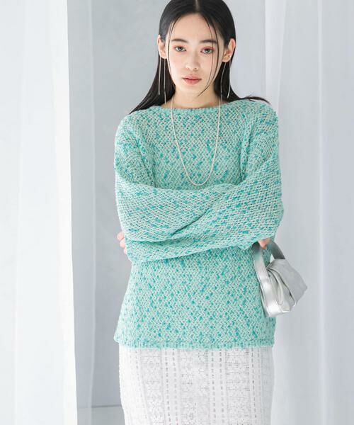 URBAN RESEARCH ROSSO / アーバンリサーチ ロッソ ニット・セーター | 透かし編みラメニット | 詳細3