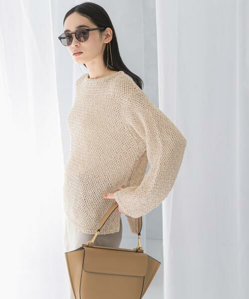 URBAN RESEARCH ROSSO / アーバンリサーチ ロッソ ニット・セーター | 透かし編みラメニット | 詳細15