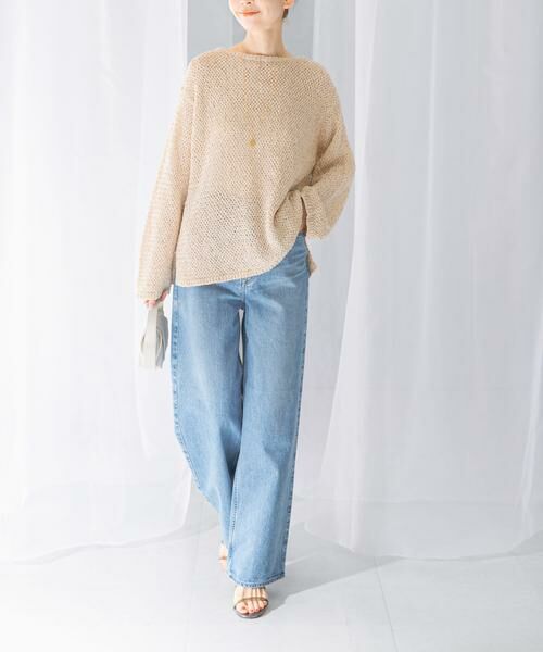 URBAN RESEARCH ROSSO / アーバンリサーチ ロッソ ニット・セーター | 透かし編みラメニット | 詳細25