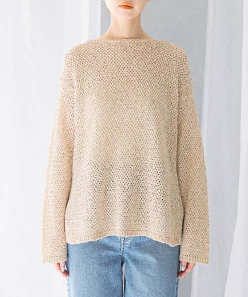 URBAN RESEARCH ROSSO / アーバンリサーチ ロッソ ニット・セーター | 透かし編みラメニット | 詳細27