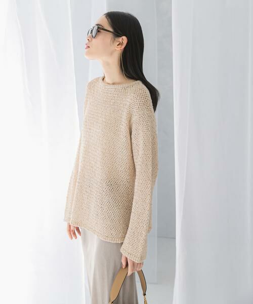 URBAN RESEARCH ROSSO / アーバンリサーチ ロッソ ニット・セーター | 透かし編みラメニット | 詳細16