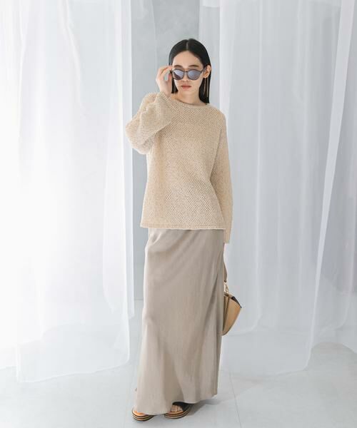 URBAN RESEARCH ROSSO / アーバンリサーチ ロッソ ニット・セーター | 透かし編みラメニット | 詳細17