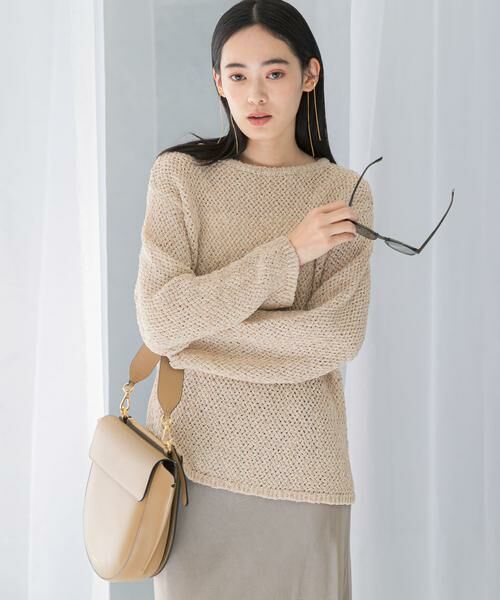 URBAN RESEARCH ROSSO / アーバンリサーチ ロッソ ニット・セーター | 透かし編みラメニット | 詳細18