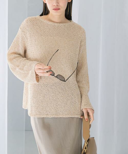 URBAN RESEARCH ROSSO / アーバンリサーチ ロッソ ニット・セーター | 透かし編みラメニット | 詳細19