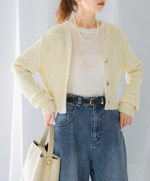 URBAN RESEARCH ROSSO / アーバンリサーチ ロッソ カーディガン・ボレロ | ラメミックスショートカーディガン | 詳細11