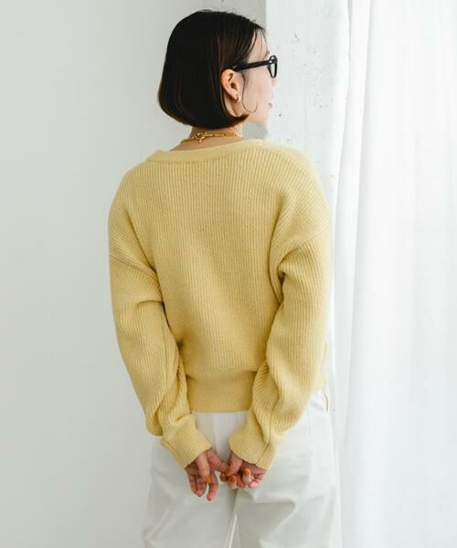 URBAN RESEARCH ROSSO / アーバンリサーチ ロッソ カーディガン・ボレロ | F by ROSSO　コットンブークレ片畦カーディガン | 詳細4