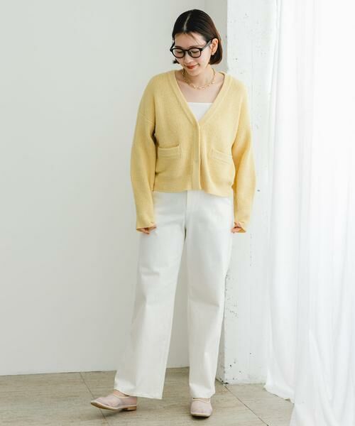 URBAN RESEARCH ROSSO / アーバンリサーチ ロッソ カーディガン・ボレロ | F by ROSSO　コットンブークレ片畦カーディガン | 詳細5