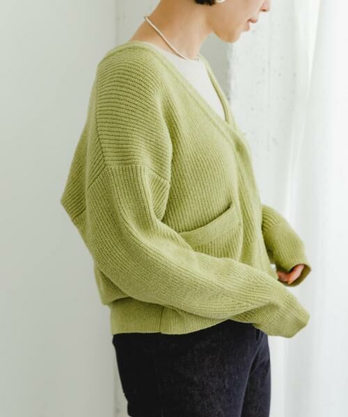 URBAN RESEARCH ROSSO / アーバンリサーチ ロッソ カーディガン・ボレロ | F by ROSSO　コットンブークレ片畦カーディガン | 詳細9