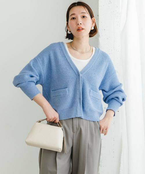 URBAN RESEARCH ROSSO / アーバンリサーチ ロッソ カーディガン・ボレロ | F by ROSSO　コットンブークレ片畦カーディガン | 詳細15