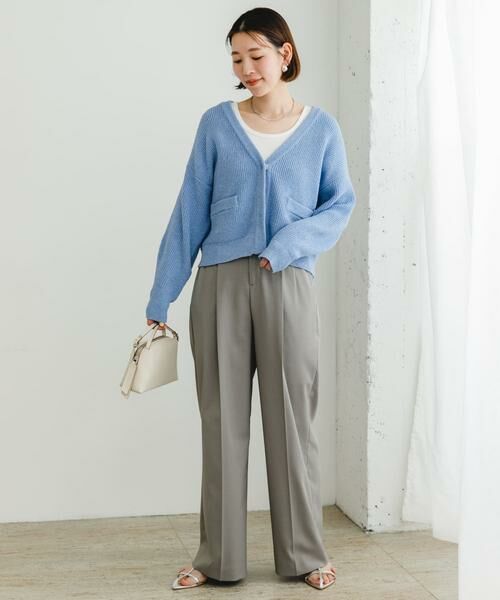 URBAN RESEARCH ROSSO / アーバンリサーチ ロッソ カーディガン・ボレロ | F by ROSSO　コットンブークレ片畦カーディガン | 詳細16