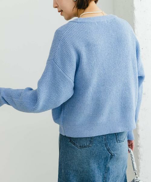 URBAN RESEARCH ROSSO / アーバンリサーチ ロッソ カーディガン・ボレロ | F by ROSSO　コットンブークレ片畦カーディガン | 詳細19