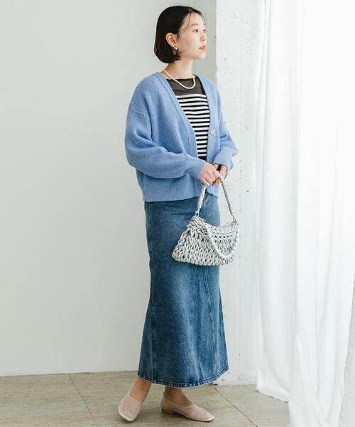 URBAN RESEARCH ROSSO / アーバンリサーチ ロッソ カーディガン・ボレロ | F by ROSSO　コットンブークレ片畦カーディガン | 詳細20