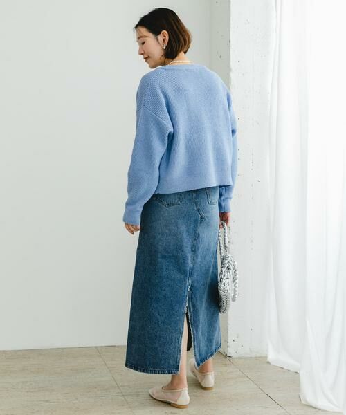 URBAN RESEARCH ROSSO / アーバンリサーチ ロッソ カーディガン・ボレロ | F by ROSSO　コットンブークレ片畦カーディガン | 詳細21