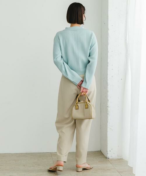 URBAN RESEARCH ROSSO / アーバンリサーチ ロッソ カーディガン・ボレロ | F by ROSSO　ウォッシャブル衿付きリブカーディガン | 詳細5