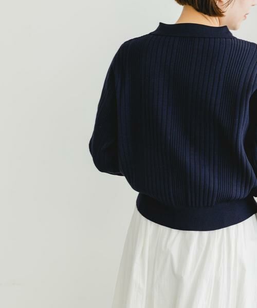 URBAN RESEARCH ROSSO / アーバンリサーチ ロッソ カーディガン・ボレロ | F by ROSSO　ウォッシャブル衿付きリブカーディガン | 詳細11