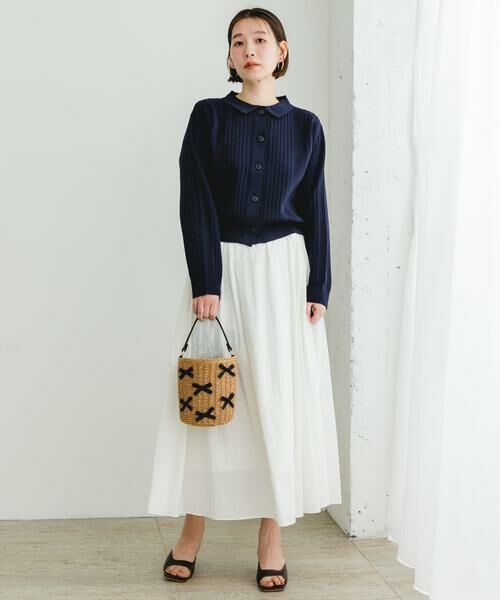 URBAN RESEARCH ROSSO / アーバンリサーチ ロッソ カーディガン・ボレロ | F by ROSSO　ウォッシャブル衿付きリブカーディガン | 詳細12