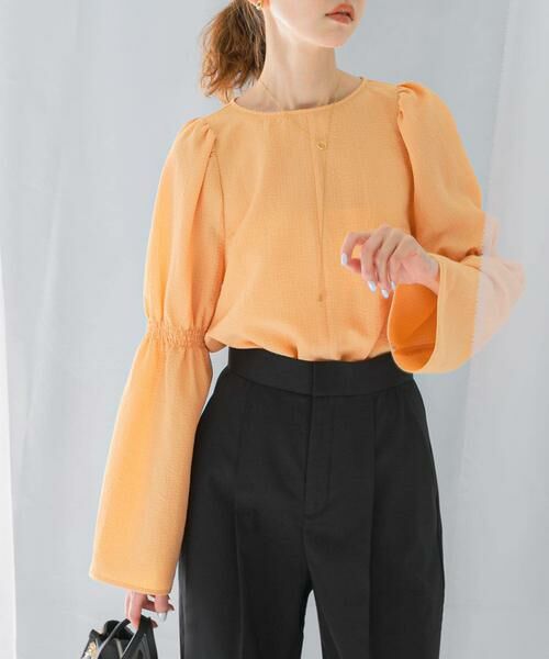 URBAN RESEARCH ROSSO / アーバンリサーチ ロッソ シャツ・ブラウス | シャーリングベルスリーブブラウス | 詳細3