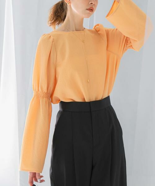 URBAN RESEARCH ROSSO / アーバンリサーチ ロッソ シャツ・ブラウス | シャーリングベルスリーブブラウス | 詳細4