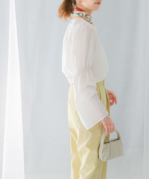 URBAN RESEARCH ROSSO / アーバンリサーチ ロッソ シャツ・ブラウス | シャーリングベルスリーブブラウス | 詳細19