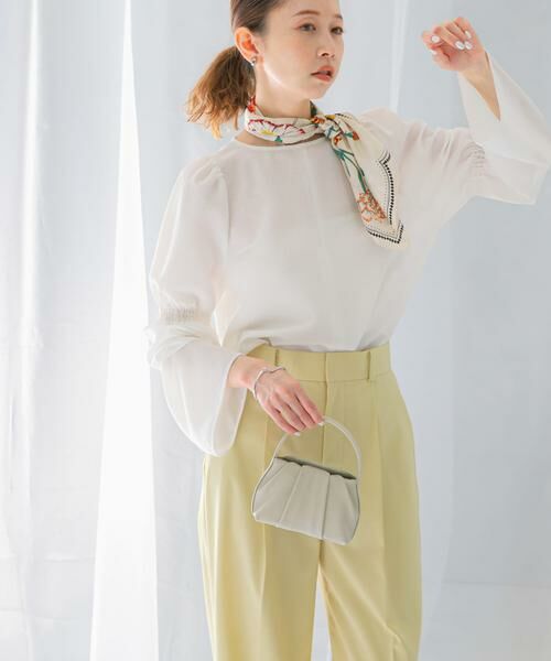 URBAN RESEARCH ROSSO / アーバンリサーチ ロッソ シャツ・ブラウス | シャーリングベルスリーブブラウス | 詳細20