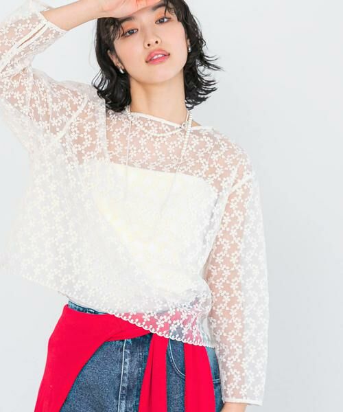 URBAN RESEARCH ROSSO / アーバンリサーチ ロッソ シャツ・ブラウス | エンブロイダリーシアートップス | 詳細2