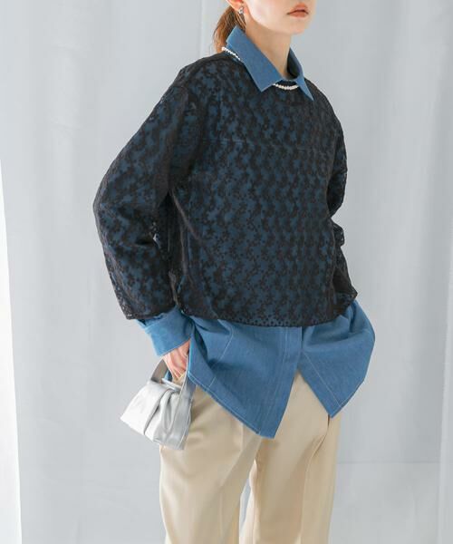 URBAN RESEARCH ROSSO / アーバンリサーチ ロッソ シャツ・ブラウス | エンブロイダリーシアートップス | 詳細13