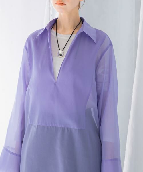 URBAN RESEARCH ROSSO / アーバンリサーチ ロッソ シャツ・ブラウス | シアースキッパーロングシャツ | 詳細10