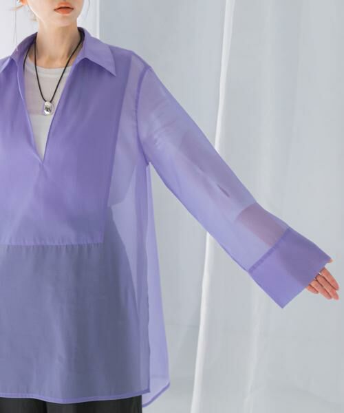 URBAN RESEARCH ROSSO / アーバンリサーチ ロッソ シャツ・ブラウス | シアースキッパーロングシャツ | 詳細11