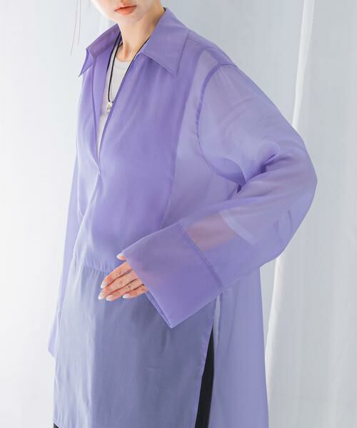 URBAN RESEARCH ROSSO / アーバンリサーチ ロッソ シャツ・ブラウス | シアースキッパーロングシャツ | 詳細12