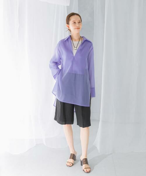 URBAN RESEARCH ROSSO / アーバンリサーチ ロッソ シャツ・ブラウス | シアースキッパーロングシャツ | 詳細3