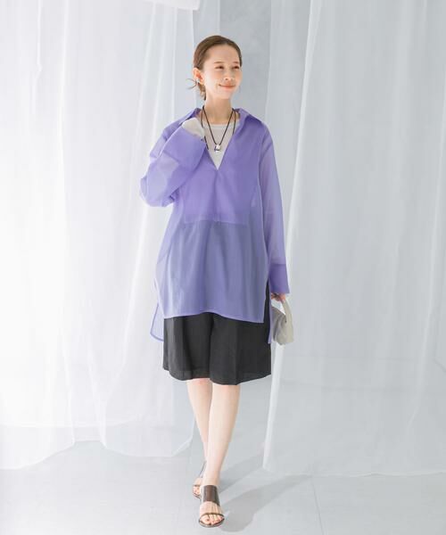 URBAN RESEARCH ROSSO / アーバンリサーチ ロッソ シャツ・ブラウス | シアースキッパーロングシャツ | 詳細4