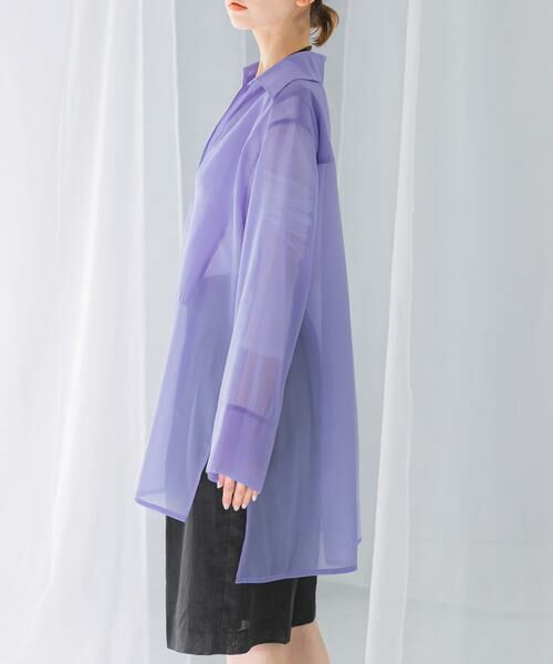 URBAN RESEARCH ROSSO / アーバンリサーチ ロッソ シャツ・ブラウス | シアースキッパーロングシャツ | 詳細8