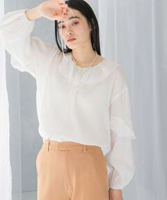 URBAN RESEARCH ROSSO / アーバンリサーチ ロッソ シャツ・ブラウス | 『WEB/一部店舗限定カラー』楊柳フリルブラウス