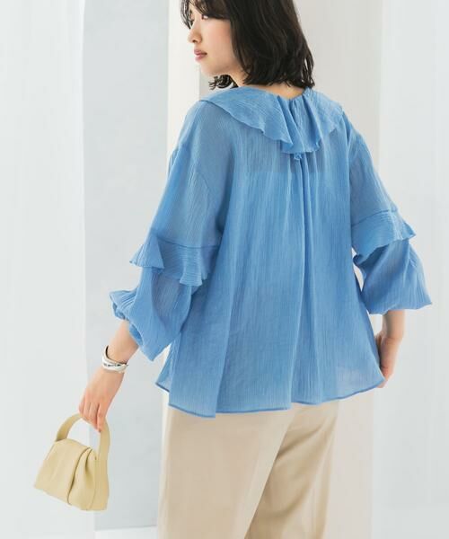 URBAN RESEARCH ROSSO / アーバンリサーチ ロッソ シャツ・ブラウス | 『WEB/一部店舗限定カラー』楊柳フリルブラウス | 詳細4