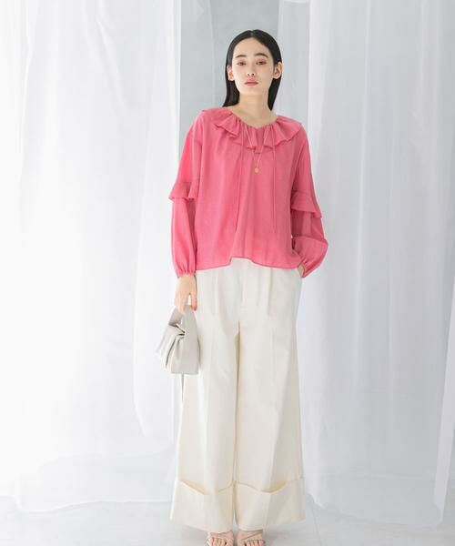 URBAN RESEARCH ROSSO / アーバンリサーチ ロッソ シャツ・ブラウス | 『WEB/一部店舗限定カラー』楊柳フリルブラウス | 詳細11