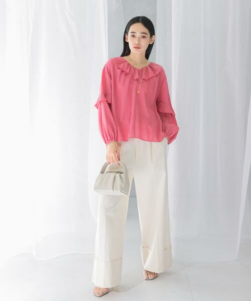 URBAN RESEARCH ROSSO / アーバンリサーチ ロッソ シャツ・ブラウス | 『WEB/一部店舗限定カラー』楊柳フリルブラウス | 詳細12