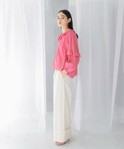 URBAN RESEARCH ROSSO / アーバンリサーチ ロッソ シャツ・ブラウス | 『WEB/一部店舗限定カラー』楊柳フリルブラウス | 詳細13