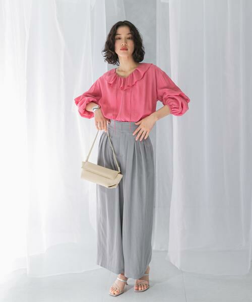 URBAN RESEARCH ROSSO / アーバンリサーチ ロッソ シャツ・ブラウス | 『WEB/一部店舗限定カラー』楊柳フリルブラウス | 詳細16