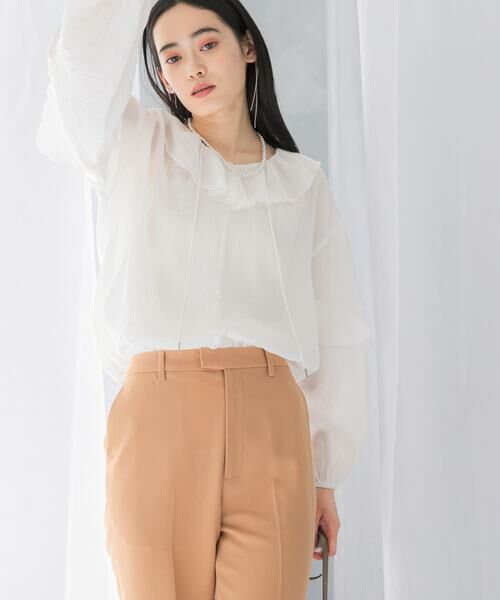 URBAN RESEARCH ROSSO / アーバンリサーチ ロッソ シャツ・ブラウス | 『WEB/一部店舗限定カラー』楊柳フリルブラウス | 詳細21