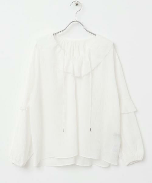 URBAN RESEARCH ROSSO / アーバンリサーチ ロッソ シャツ・ブラウス | 『WEB/一部店舗限定カラー』楊柳フリルブラウス | 詳細30