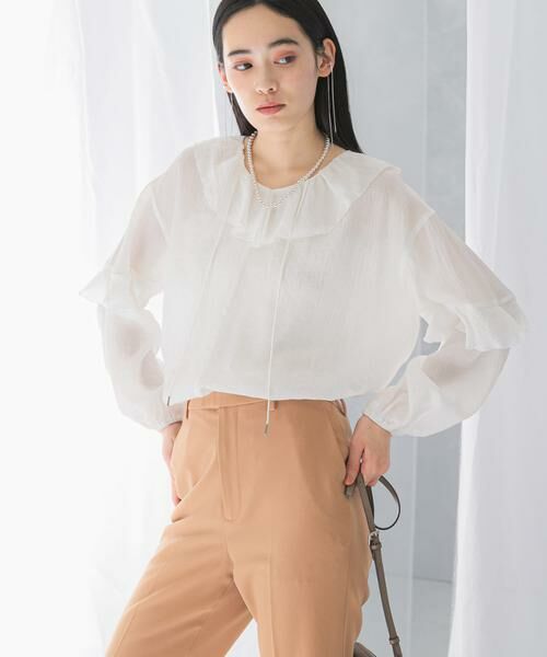 URBAN RESEARCH ROSSO / アーバンリサーチ ロッソ シャツ・ブラウス | 『WEB/一部店舗限定カラー』楊柳フリルブラウス | 詳細22