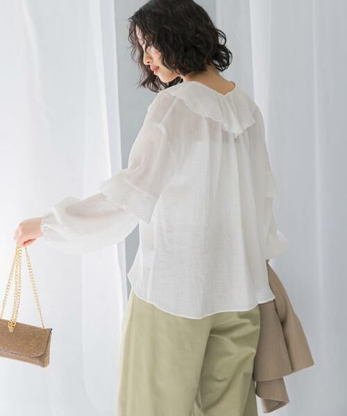 URBAN RESEARCH ROSSO / アーバンリサーチ ロッソ シャツ・ブラウス | 『WEB/一部店舗限定カラー』楊柳フリルブラウス | 詳細27