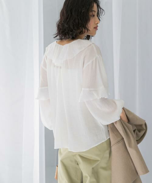 URBAN RESEARCH ROSSO / アーバンリサーチ ロッソ シャツ・ブラウス | 『WEB/一部店舗限定カラー』楊柳フリルブラウス | 詳細28