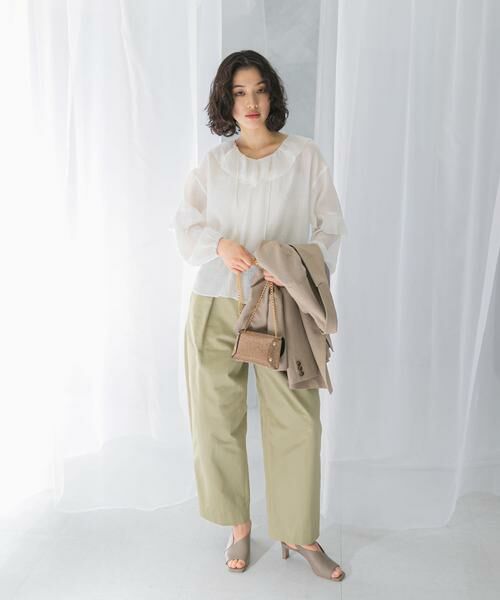 URBAN RESEARCH ROSSO / アーバンリサーチ ロッソ シャツ・ブラウス | 『WEB/一部店舗限定カラー』楊柳フリルブラウス | 詳細29