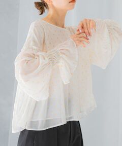 URBAN RESEARCH ROSSO / アーバンリサーチ ロッソ シャツ・ブラウス | カットジャガードフリルブラウス