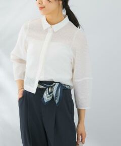 URBAN RESEARCH ROSSO / アーバンリサーチ ロッソ シャツ・ブラウス | シアージャガードフォルムブラウス