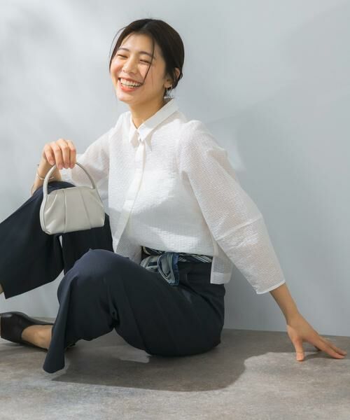 URBAN RESEARCH ROSSO / アーバンリサーチ ロッソ シャツ・ブラウス | シアージャガードフォルムブラウス | 詳細1