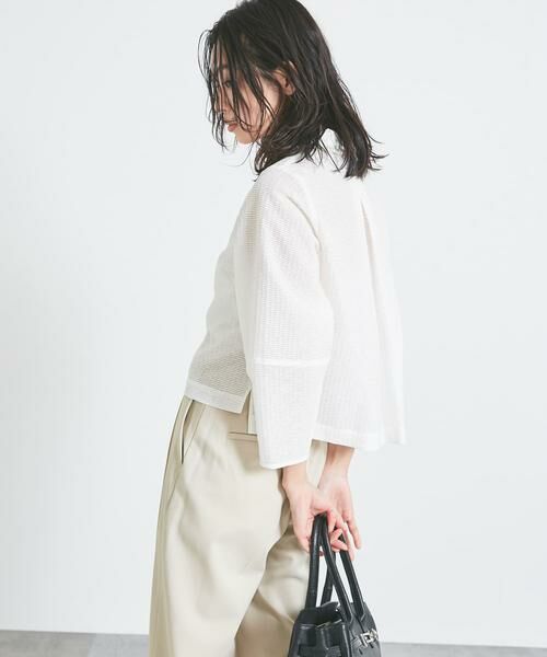 URBAN RESEARCH ROSSO / アーバンリサーチ ロッソ シャツ・ブラウス | シアージャガードフォルムブラウス | 詳細5